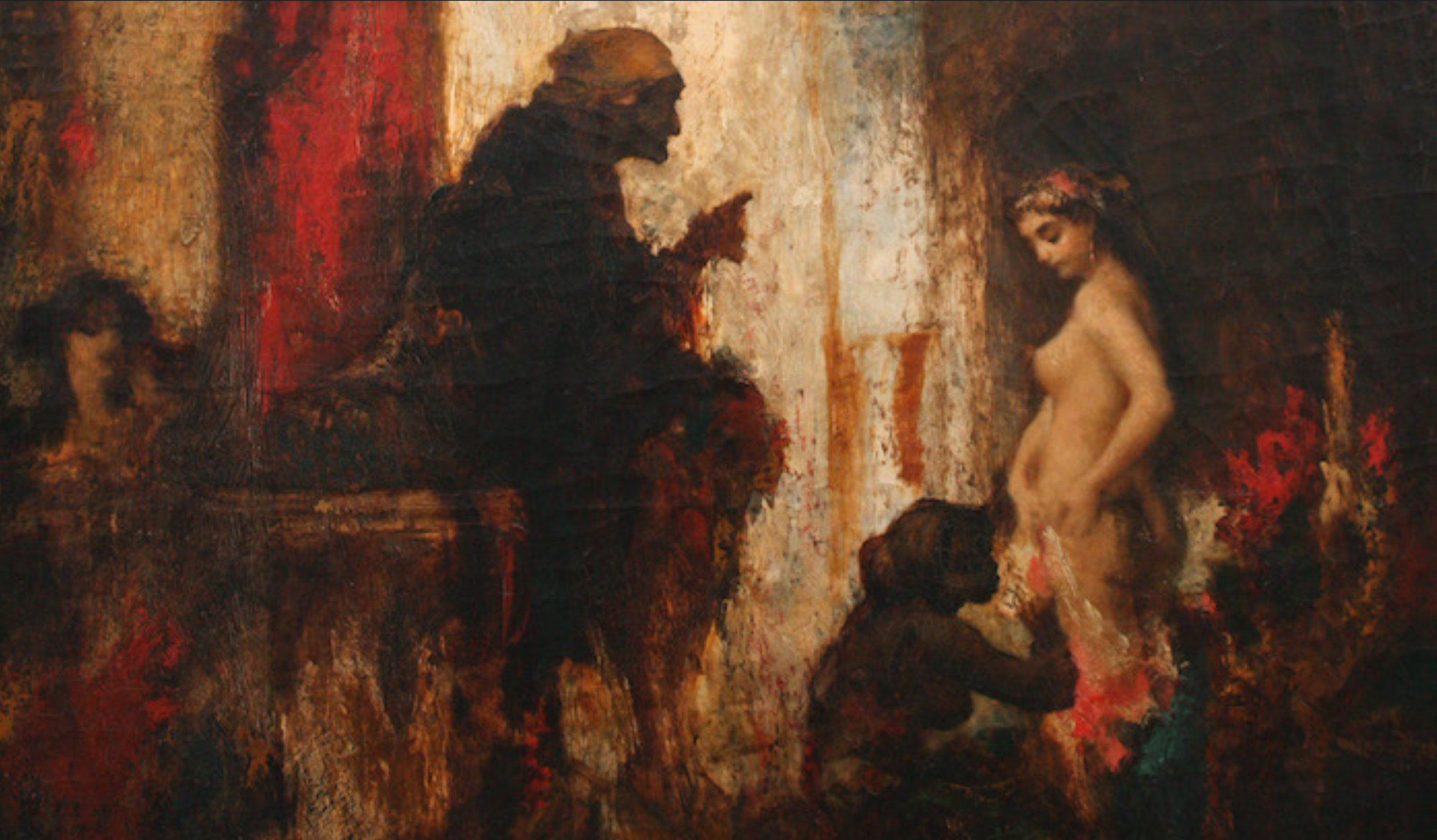 Harem Scene by Narcisse Virgilio Diaz de la Peña (mid-1800s)